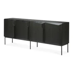 Ethnicraft Oak Stairs Sideboard - 4 Doors
