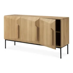 Ethnicraft Oak Stairs Sideboard - 3 Doors