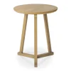Ethnicraft Oak Tripod Side Table