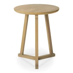 Ethnicraft Oak Tripod Side Table
