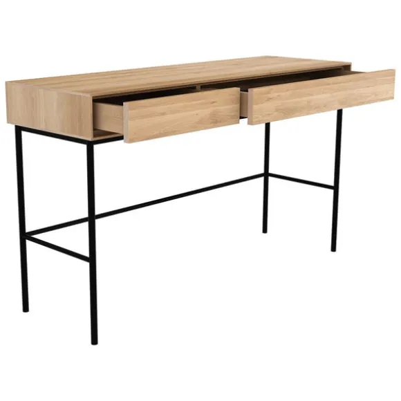 Ethnicraft Oak Whitebird Desk - 2 Drawers