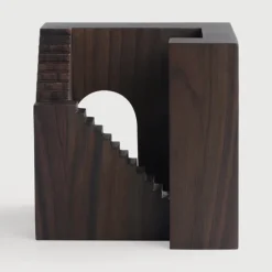 Ethnicraft Rosewood Cube Sculpture