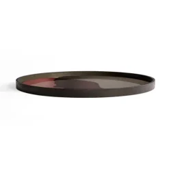 Ethnicraft Round Glass Tray - XL