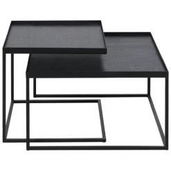Ethnicraft Square Tray Side Table - Set of 2