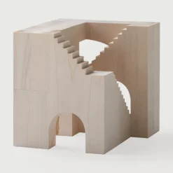 Ethnicraft Sycamore Cube Sculpture