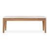 Ethnicraft Teak Bok Outdoor 2 Seater Bench - Fabric