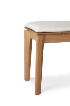 Ethnicraft Teak Bok Outdoor 3 Seater Bench - Fabric