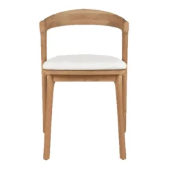 Ethnicraft Teak Bok Outdoor Dining Chair - Fabric