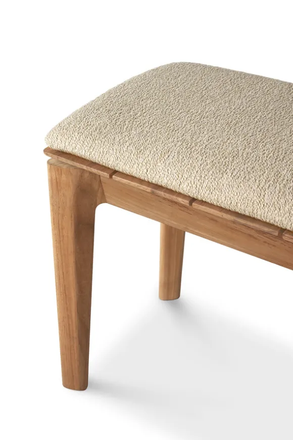 Ethnicraft Teak Bok Outdoor 3 Seater Bench - Fabric