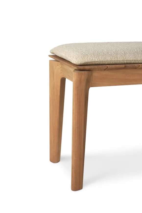 Ethnicraft Teak Bok Outdoor 3 Seater Bench - Fabric