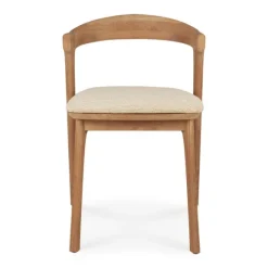 Ethnicraft Teak Bok Outdoor Dining Chair - Fabric