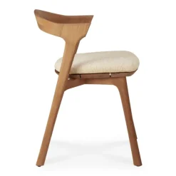 Ethnicraft Teak Bok Outdoor Dining Chair - Fabric