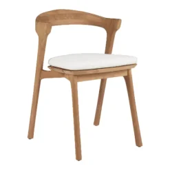 Ethnicraft Teak Bok Outdoor Dining Chair - Fabric