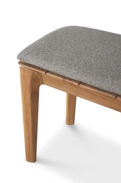 Ethnicraft Teak Bok Outdoor 2 Seater Bench - Fabric