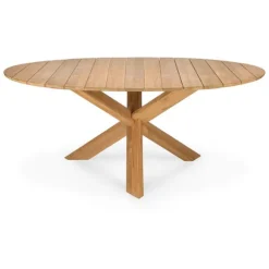 Ethnicraft Teak Circle Outdoor Dining Table