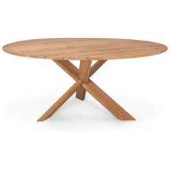 Ethnicraft Teak Circle Outdoor Dining Table