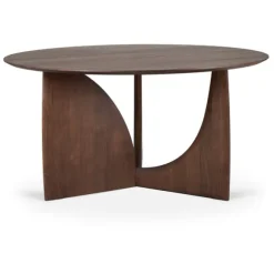 Ethnicraft Teak Geometric Round Dining Table