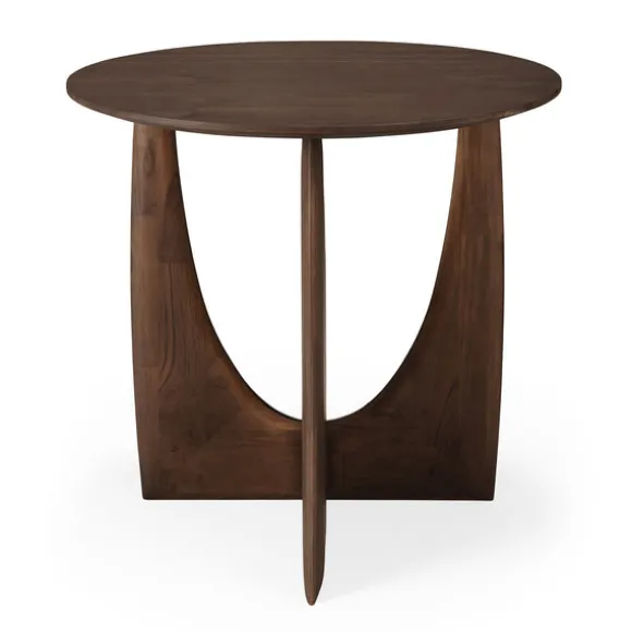 Ethnicraft Teak Geometric Side Table