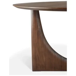 Ethnicraft Teak Geometric Round Dining Table
