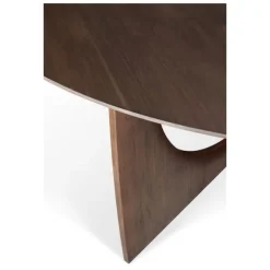 Ethnicraft Teak Geometric Round Dining Table