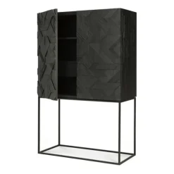 Ethnicraft Teak Graphic Cupboard - 2 Doors
