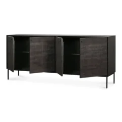 Ethnicraft Teak Grooves Sideboard - 4 Doors