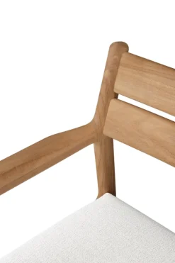 Ethnicraft Teak Jack Outdoor Dining Chair - Fabric
