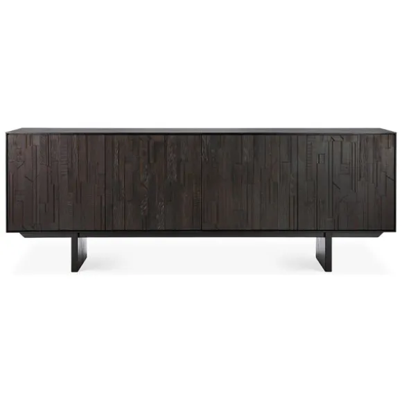 Ethnicraft Teak Mosaic 4 Door Sideboard