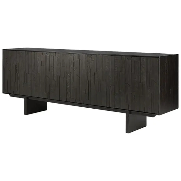 Ethnicraft Teak Mosaic 4 Door Sideboard