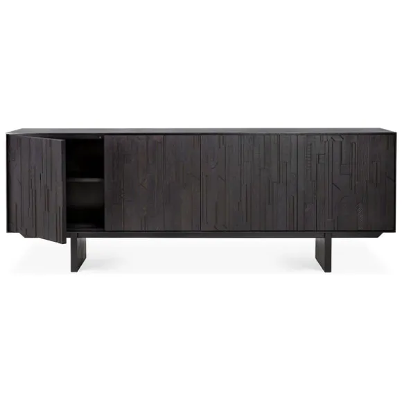 Ethnicraft Teak Mosaic 4 Door Sideboard