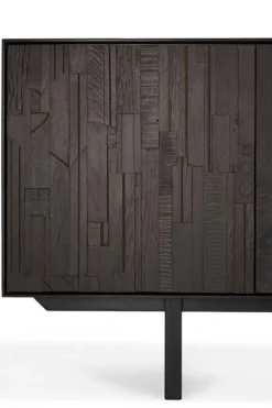 Ethnicraft Teak Mosaic 4 Door Sideboard