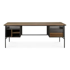 Ethnicraft Teak Oscar Desk - 2 Drawer