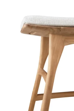 Ethnicraft Teak Osso Outdoor Stool - Fabric