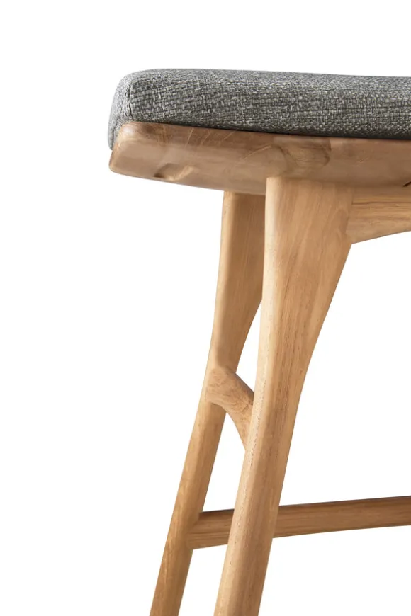 Ethnicraft Teak Osso Outdoor Stool - Fabric