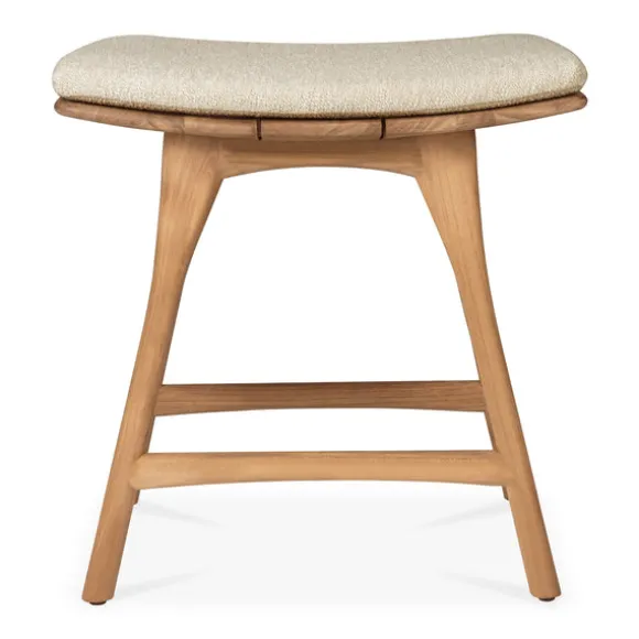 Ethnicraft Teak Osso Outdoor Stool - Fabric