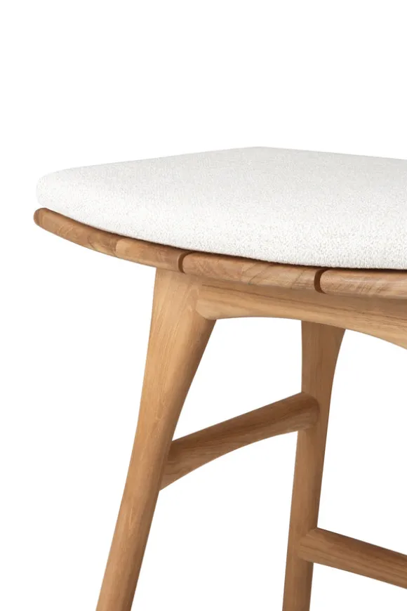 Ethnicraft Teak Osso Outdoor Stool - Fabric