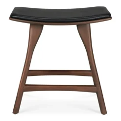 Ethnicraft Teak Osso Stool - Leather