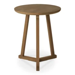 Ethnicraft Teak Tripod Side Table