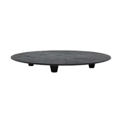 Expressive Mango Wood Tray - Black
