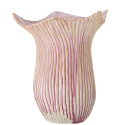 Floral Stoneware Vase - Rose