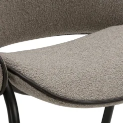 Folium Bar Stool with Leather Piping