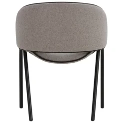 Folium Dining Chair with Leather Piping