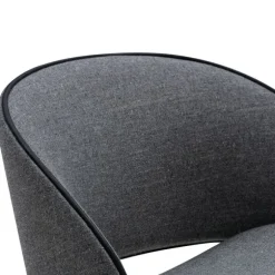 Folium Dining Chair with Leather Piping