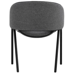 Folium Dining Chair with Leather Piping