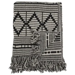 Gutte Cotton Throw - Black