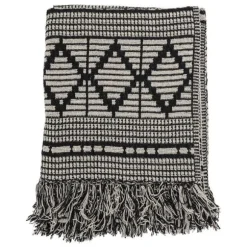 Gutte Cotton Throw - Black