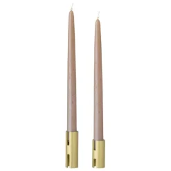 Hatice Metal Candle Holder - Gold - Set of 2