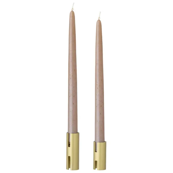 Hatice Metal Candle Holder - Gold - Set of 2