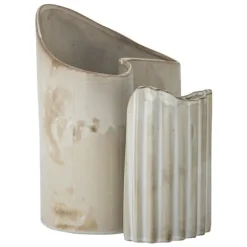 Henaj Stoneware Vase - Brown - Set of 2