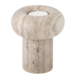 Isabea Tall Marble Votive - Nature